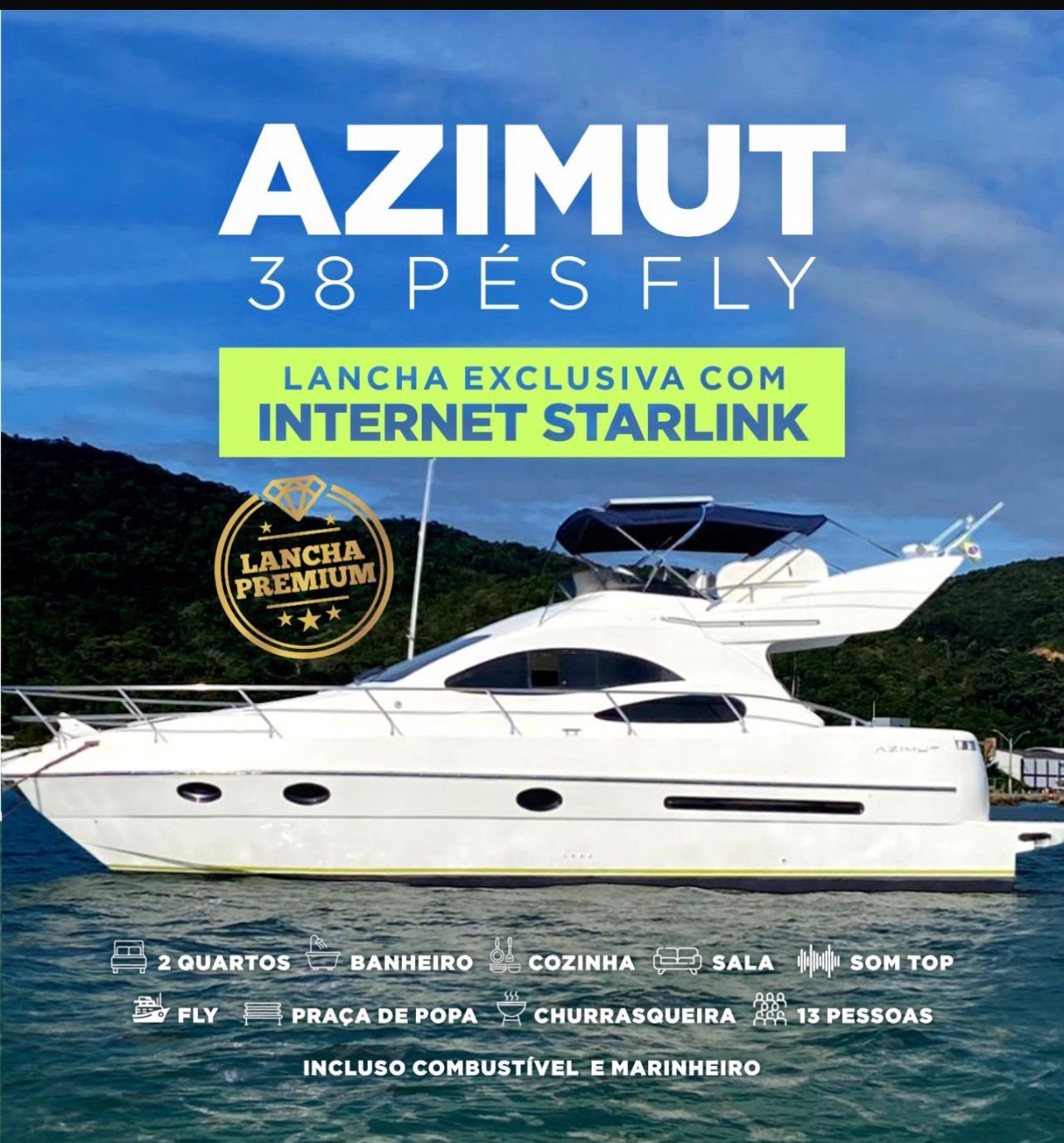 Azimut 38 pés Fly
